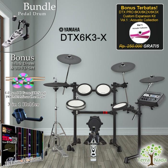 Gambar Drum Elektrik Yamaha DTX6K3X + Pedal/ DTX6K3-X/ DTX 6K3X/ 6K3 / 6K3X - DPD-669 dari Terra Nada undefined Tokopedia