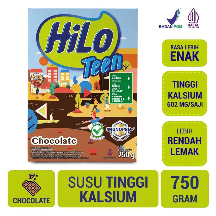 Gambar Murah Hilo Teen Chocolate 750 Gram - Susu Tinggi Kalsium Rendah Lemak dari SUKSES_KITA undefined Tokopedia