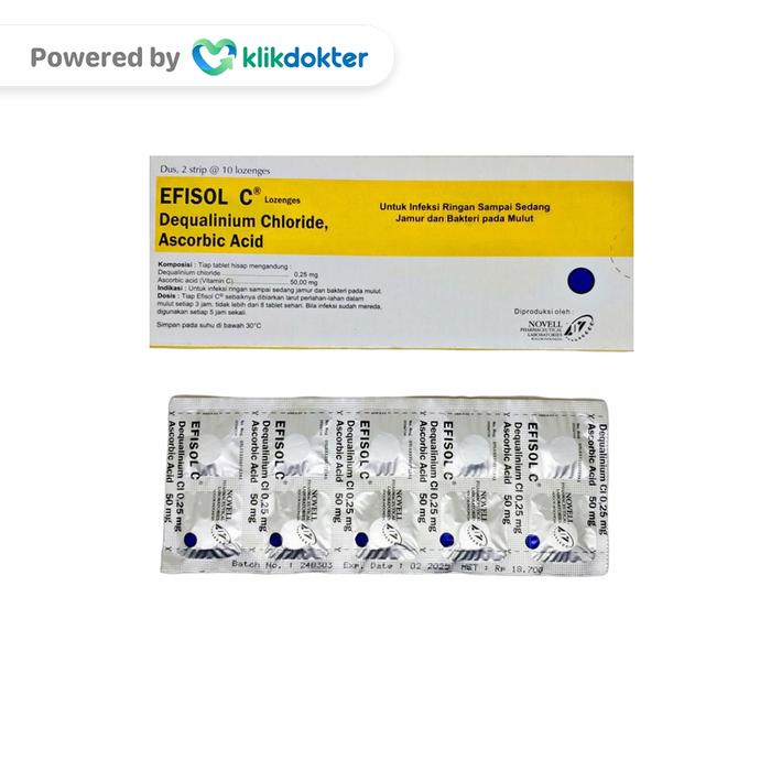 Gambar Efisol C Lozenges / 20 tablet dari Apotek Mega Jaya Kby undefined Tokopedia
