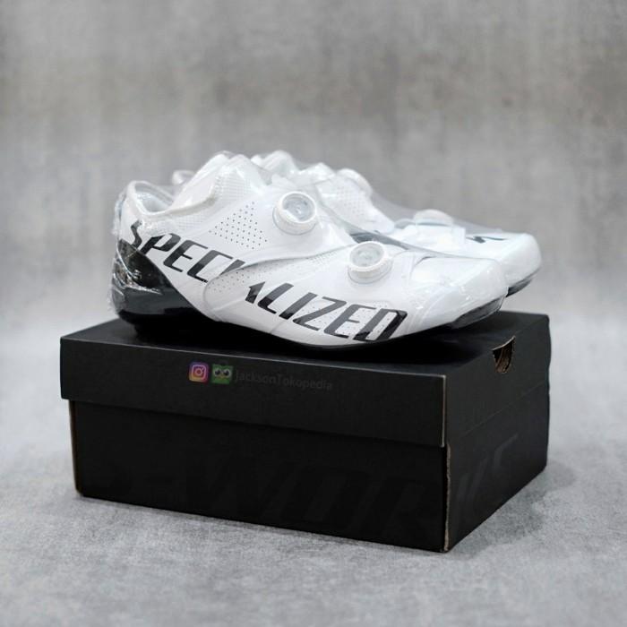 Gambar Sworks Ares Road Shoe Team White / Sepatu Cleat Roadbike S-works Rd - 43 dari Happie Olshop undefined Tokopedia