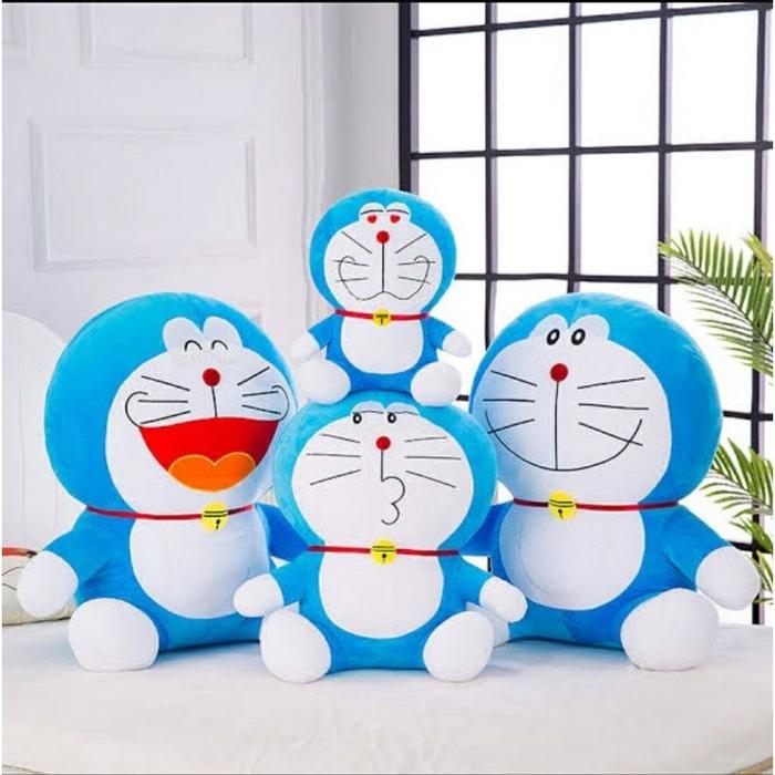 Gambar Mainan Plush Toys BONEKA DORAEMON SENYUM / DORAEMON SMILE 40CM Produk dari sulistyowati67 undefined Tokopedia