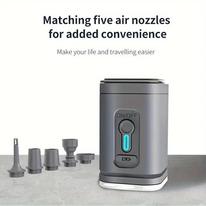 Gambar Pompa Angin Elektrik Multifungsi Inflator Deflator with LED - Gray dari R45YASHOP undefined Tokopedia