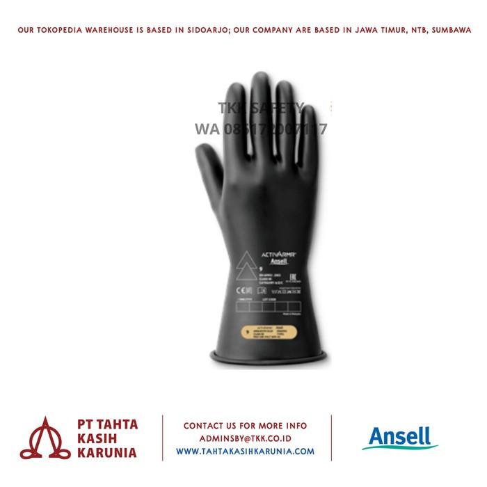 Gambar Sarung Tangan Safety Listrik Activarmr Ansell Electrical RIG0011B Karet - 9, Hitam dari TKK Safety undefined Tokopedia