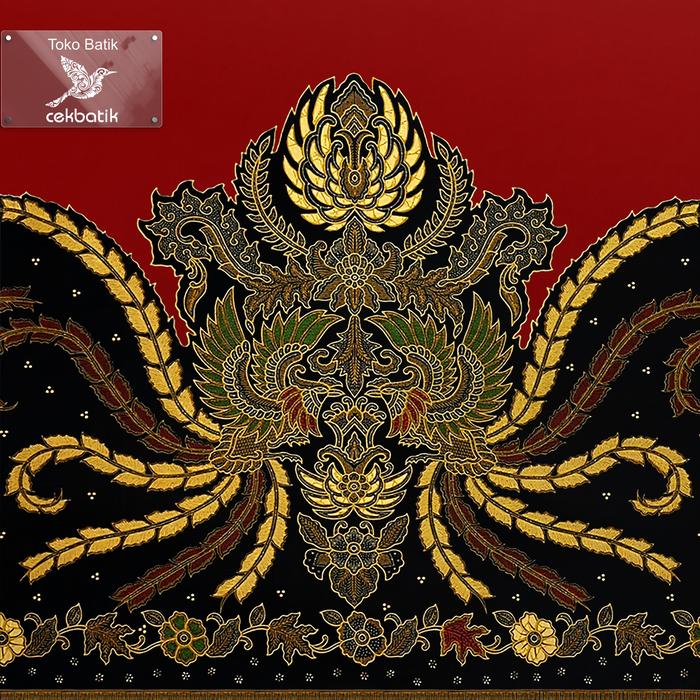 Gambar Batik- Motif Burung Garuda Jawa Modern Spesial Ukuran Lebih Panjang - Merah dari cekbatik undefined Tokopedia