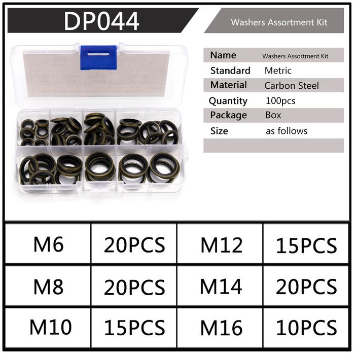 Gambar Tool Box Hand Tools Sealing Gasket M6 M8 M10 M12 M14 M16 High Pressure dari Purveyors undefined Tokopedia