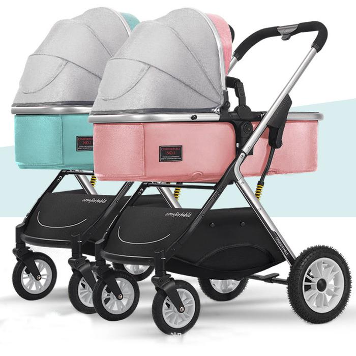 Gambar Baby Stroller Lightweight Shockproof Folding Double Travel Stroll dari Apollo id undefined Tokopedia