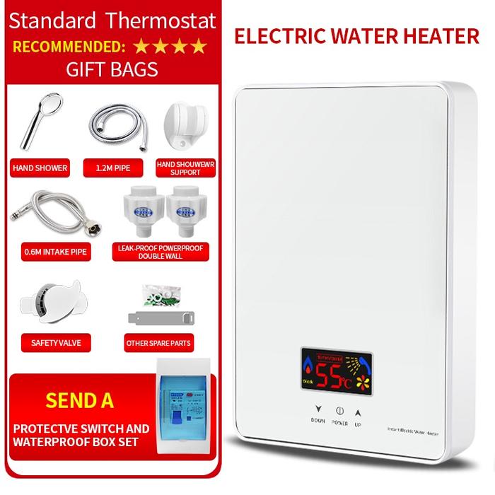 Gambar Vbell Water Heater Instan Pemanas Air Kamar Mandi Listrik Low Watt - Putih dari beny id 1 undefined Tokopedia
