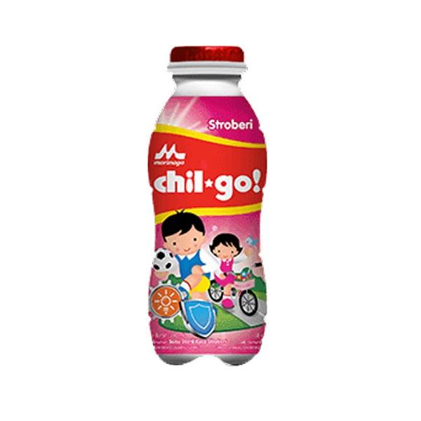 Gambar MORINAGA CHIL GO STRAWBERRY 130 ML dari Hyfresh Bojongsari undefined Tokopedia