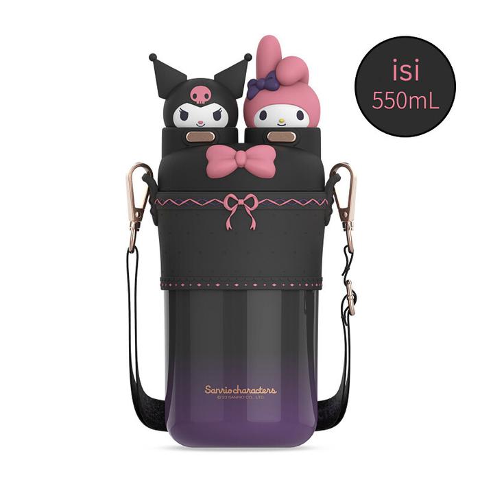 Gambar Termos Karakter Sanrio 550ml | Botol Tumbler Stainless 316 Sanrio Kuromi My Melody - HITAM dari EcoWare.ID undefined Tokopedia