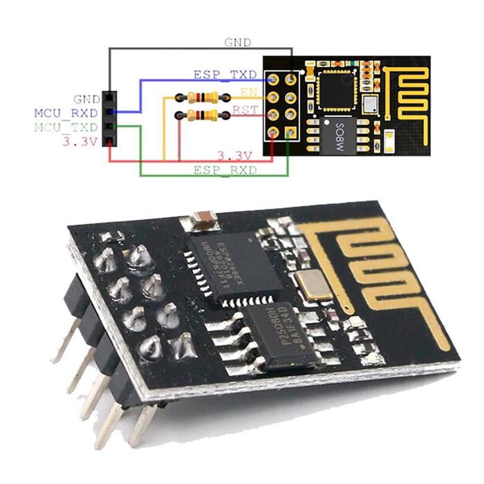 Gambar ESP8266 WIFI / ESP01 Modul ESP-01 ESP 01 Wireless IOT Arduino Internet dari kemeja wani undefined Tokopedia