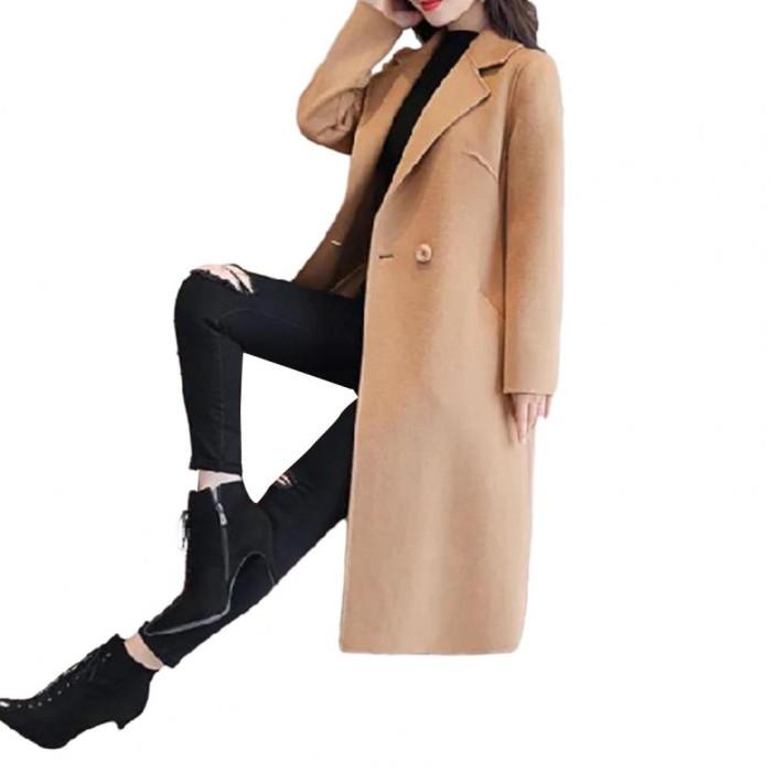 Gambar long coat Mantel Blezer Panjang Wanita Elegan Korean Premium RED XXXXL - Camel, L dari Abdulwhstore-1 undefined Tokopedia