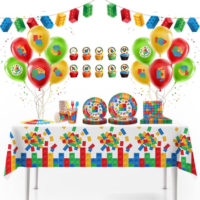 Gambar Colorful Building Block Party Supplies Disposable Tableware Cup Cake dari grosir_tfhv undefined Tokopedia