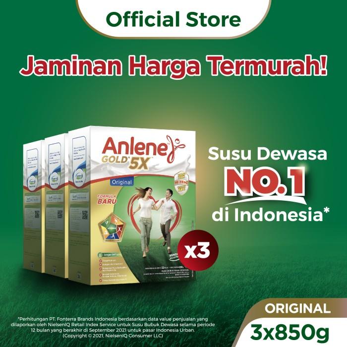 Gambar Anlene Gold 5X Susu Bubuk Dewasa Original 3x850g - Tulang & Sendi dari TapTap Market undefined Tokopedia