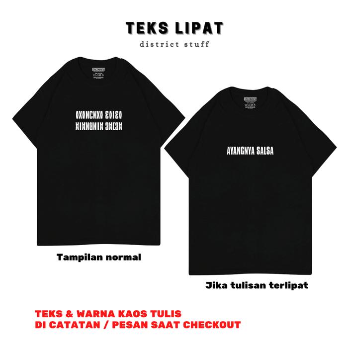 Gambar Districtstuff Kaos Custom Teks Lipat - Teks Lipat, S - Basic dari District Stuff undefined Tokopedia