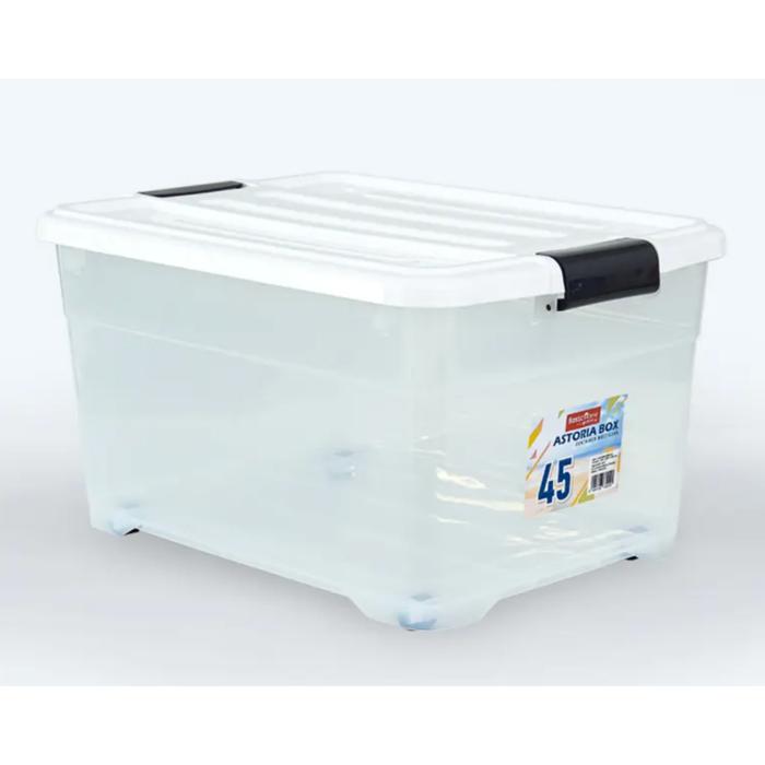 Gambar LION STAR BASIC HOME: ASTORIA CONTAINER BOX PLASTIK  30, 45, 55, 75, 85 LITER (WARNA PUTIH) - ASTORIA 45 dari SJ Sinar Jaya Jakarta undefined Tokopedia