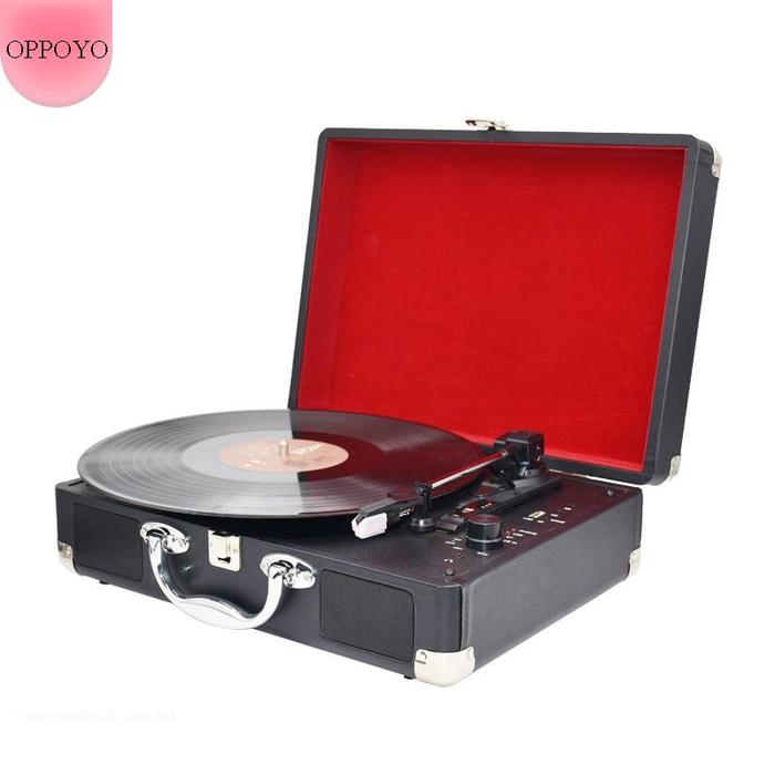 Gambar Pemutar Vynl Piringan Hitam Jadul Turntable Phonograph Record Player Music Turntable Player - Hitam dari OPPOYO. undefined Tokopedia