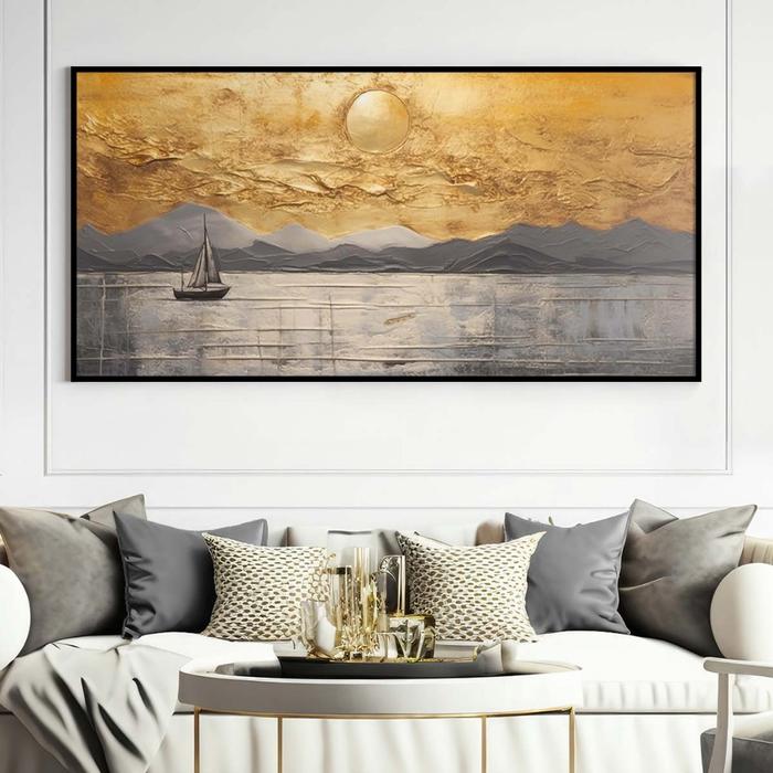 Gambar (WGM) Hiasan Dinding Ruang Tamu 120x60cm Pajangan Dekorasi Rumah Aesthetic Modern Lukisan Pemandangan Sunset Hewan Rusa Kijang Deer Bingkai Aluminium  - CTX - CTX1 dari WAGOMU STORE undefined Tokopedia