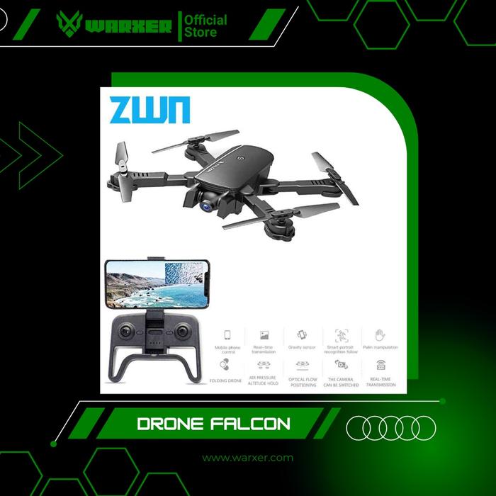 Gambar ZWN Falcon Quadcopter Drone R8 WiFi FPV Dual Camera 1080p - 1808ZWN dari jingkontod undefined Tokopedia
