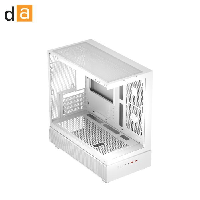 Gambar Casing PC Digital Alliance N30X M-ATX ITX Middle Tower Case Komputer Gaming Kaca Tempered Glass Metal Black/White - Black - White dari Agres Komputer Official undefined Tokopedia