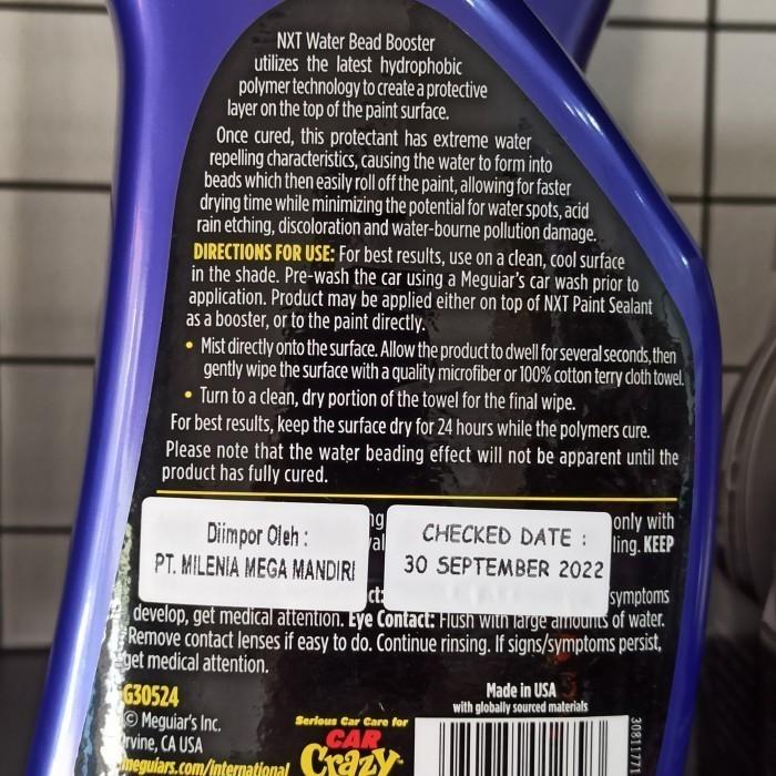 Gambar MEGUIARS - MEGUIAR'S NXT WATER BEAD BOOSTER 710ML, PERAWATAN WAX MOBIL dari Ratna 1 undefined Tokopedia