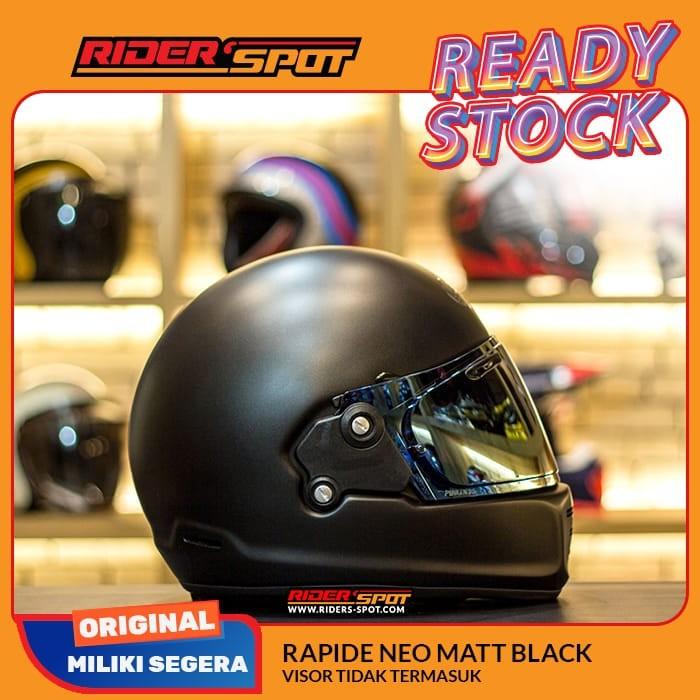 Gambar Helm Motor Arai Rapide Neo Flat Black Classic Full Face Helmet Japan - M dari Riderspot South undefined Tokopedia