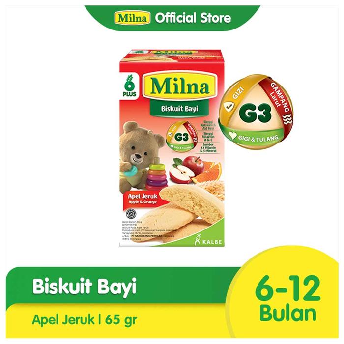 Gambar Milna Biskuit Bayi 130 Gr - Apel Jeruk dari Sagala.Goods undefined Tokopedia