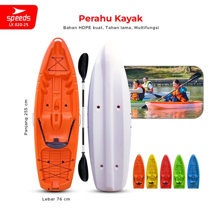 Gambar SPEEDS Perahu Kayak Sampan Perahu Dayung Conoe Boating Olahraga Paddle - -25 Merah-Putih dari SULTAN57$7 undefined Tokopedia