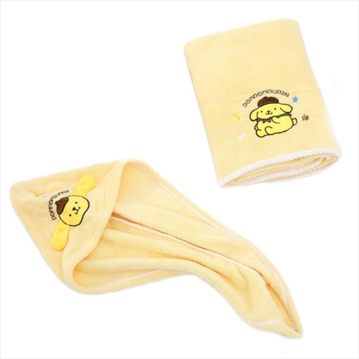 Gambar SX564 Handuk Sanrio 2 In 1 Handuk + Tutup Kepala Pompurin Melody Kuromi Pochaco Lotso Cinnamon Roll Original Microfiber Towel Bath Towel - Pompurin dari Bajuanakprincess undefined Tokopedia