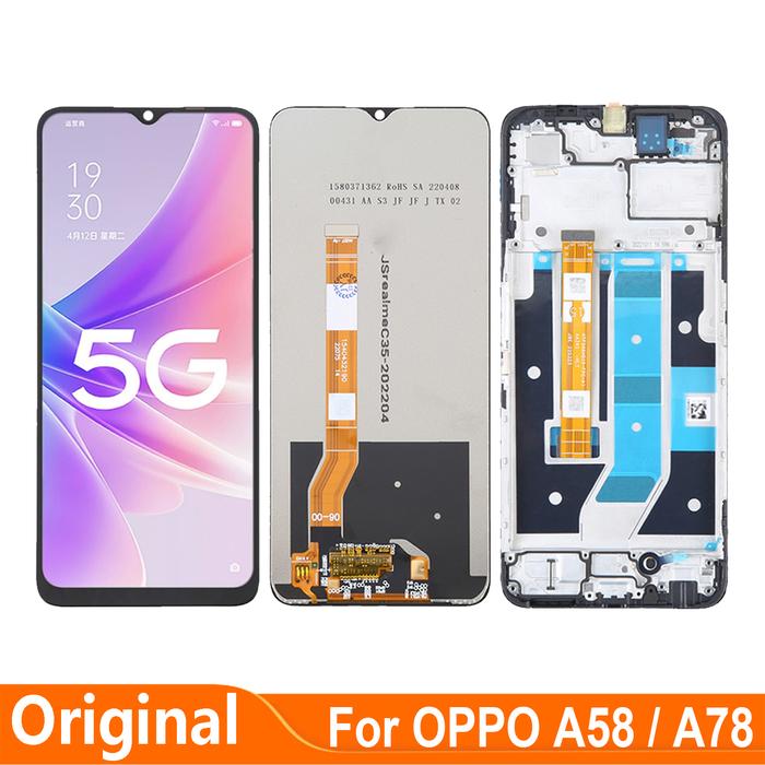 Gambar AN Original 6.56inch For OPPO A78 A58 5G CPH2483 CPH2495 LCD Display To dari Advent Next In undefined Tokopedia