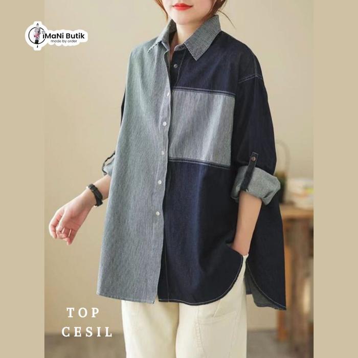 Gambar FASHION WANITA / TOP CESIL - M dari Fashionstyles. undefined Tokopedia