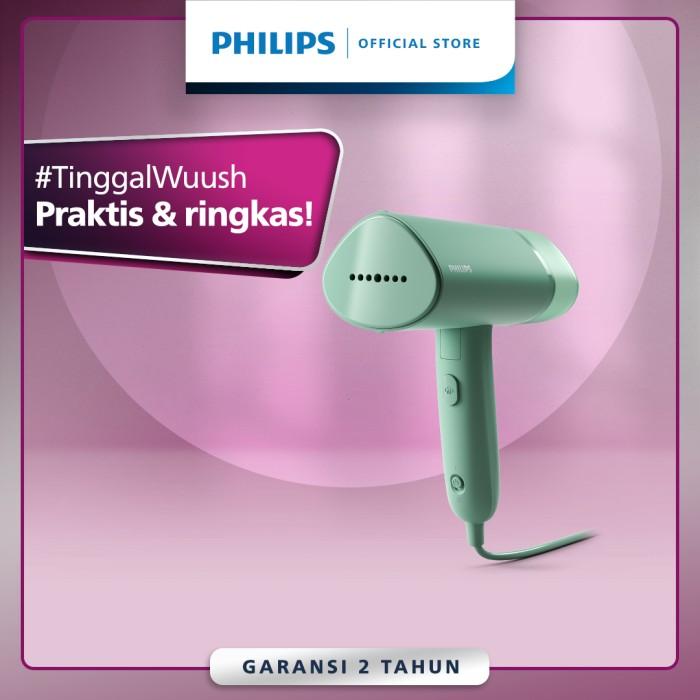 Gambar PHILIPS HANDHELD STEAMER STH3010/70 - SETRIKA UAP PORTABLE, HIJAU dari barang kamu kita undefined Tokopedia