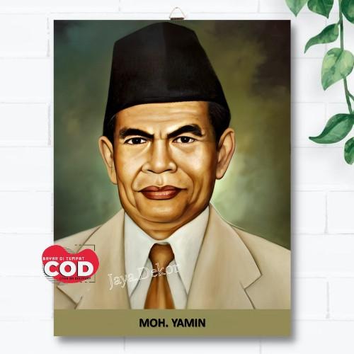 Gambar Foto Poster MOH. Yamin Pahlawan Indonesia - 20x30 cm dari JAYA DEKOR undefined Tokopedia