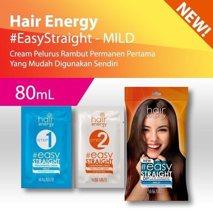 Gambar - Makarizo Hair Energy Easy Straight Mild Medium Strong Pelurus Rambut Smoothing Rebonding - Mild, 80ML dari Exotic's sparepart shop undefined Tokopedia