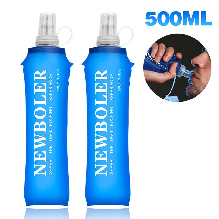 Gambar MN 500ML Foldable Silicone Soft Flask Water Bottles Outdoors Sport T dari Moon Nista undefined Tokopedia