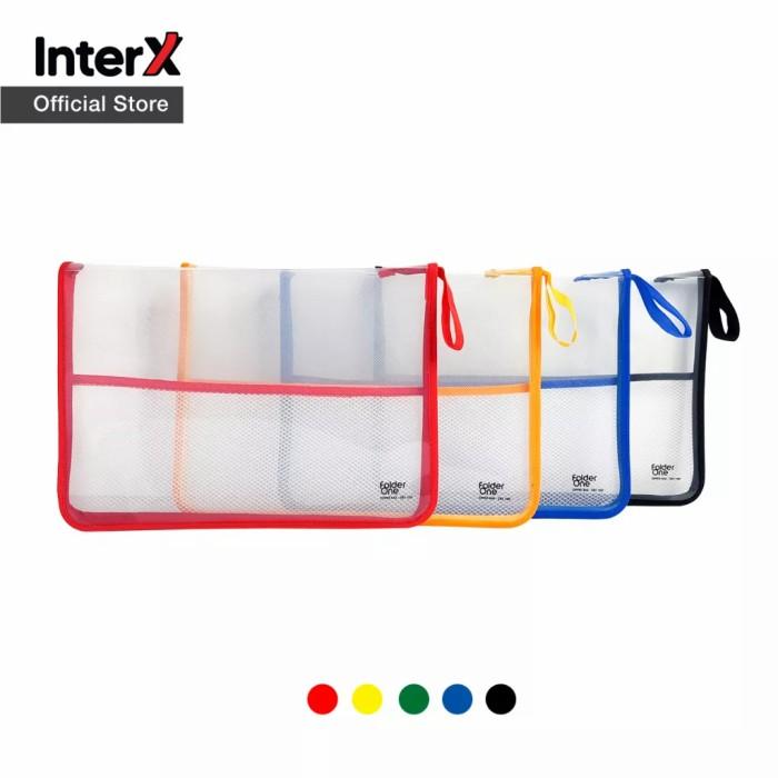 Gambar Zipper Bag Map Plastik Resleting Jaring Folder One - Hitam dari GarudaGrosirAtk undefined Tokopedia