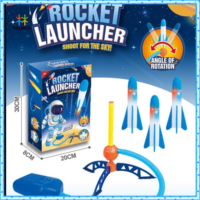 Gambar PTR Mainan Anak Rocket Launcher Injak Foam Peluncur Roket LED Outdoor dari diniallmall undefined Tokopedia