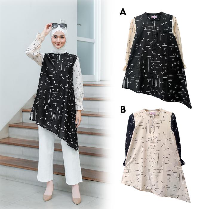 Gambar FITTINGROOM11 Blouse Batik - Fillea Blouse - B, S dari Fittingroom11 undefined Tokopedia