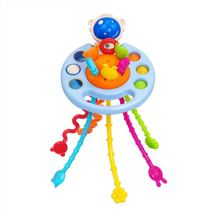 Gambar Mainan Edukasi Bayi Multifungsi Pop It Teether Baby Teether Gigitan Bayi Car Seat Toys Mainan Motorik Anak Baby Pull Toys Mainan Edukasi Sensorik Teether Bayi 6-12 Bulan - Astronot dari Toples Mart undefined Tokopedia