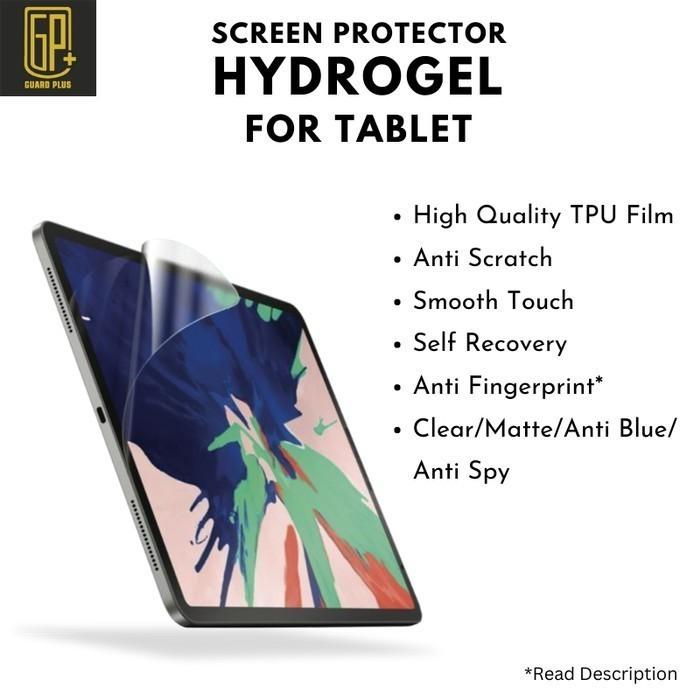 Gambar Hydrogel Tablet Tab / Ipad Semua Tipe GuardPlus+ - Clear, Depan dari Guardplus Indo undefined Tokopedia