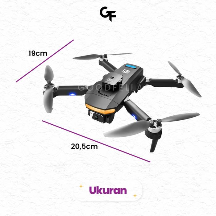 Gambar [COD] Drone D8 GPS dual kamera brushless optical avoidance sensor dari rizallstoreeer undefined Tokopedia