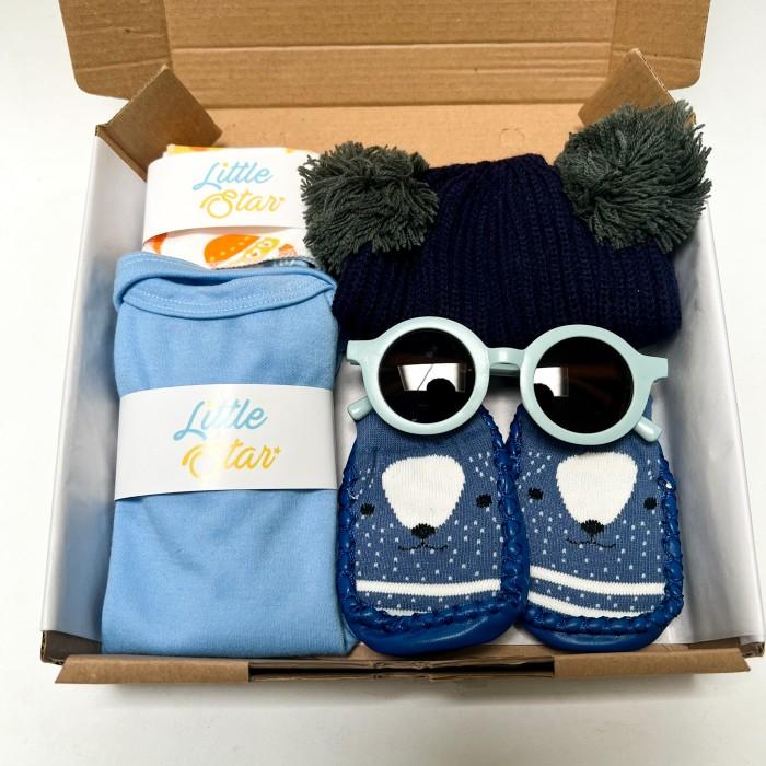 Gambar Hampers Bayi Newborn Baby Gift Set Kado Lahiran Bayi Baru Lahir Unisex - Biru-1, Box+Kertas Kado dari Little Star Baby Gift Shop undefined Tokopedia