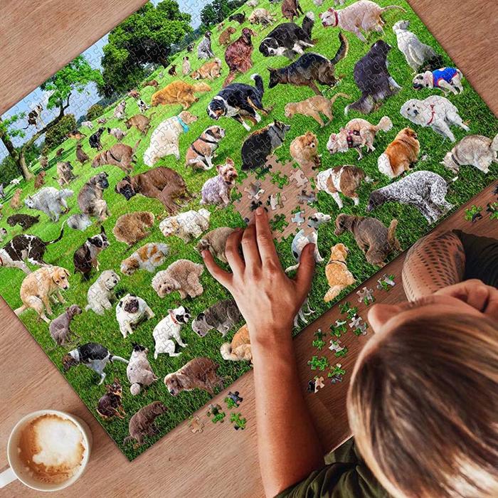 Gambar 1000 Pieces 101 Pooping Puppies Jigsaw Puzzle Flat Puzzles Stress dari Kasih Murah5 undefined Tokopedia