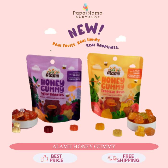 Gambar ALAMII HONEY GUMMY 40G Cemilan Anak - TROPICAL RUSH dari Papamama Babyshop undefined Tokopedia