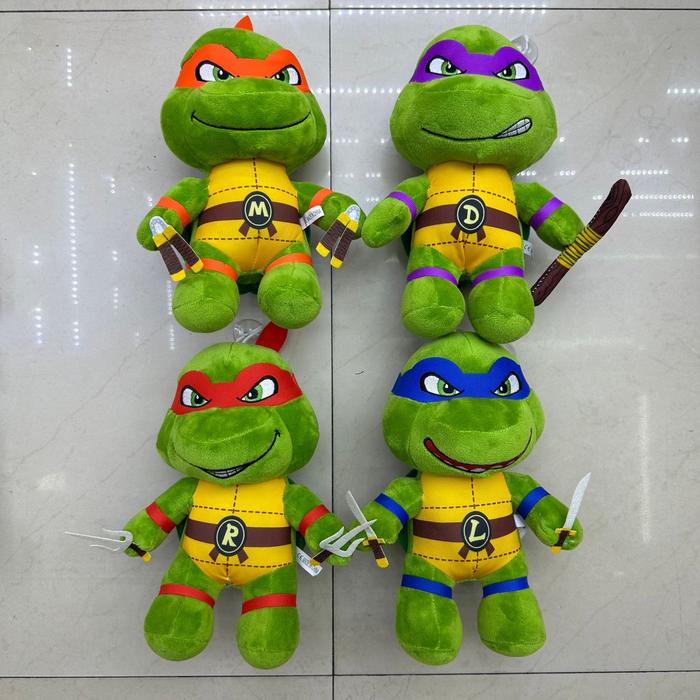 Gambar 25cm Ninja Turtles Plush Toys Kids TMNT Leo Raph Mike Don Anime Game dari caungsop undefined Tokopedia