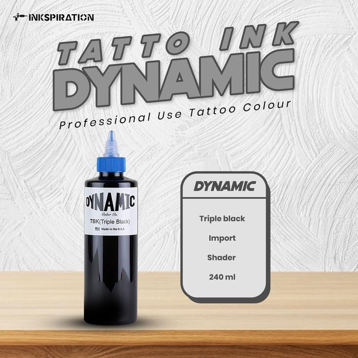 Gambar TINTA TATTOO BLACK DYNAMIC TBK / BLK (TRIPLE BLACK / BLACK) - TBK 8oz dari @nuraini shop undefined Tokopedia