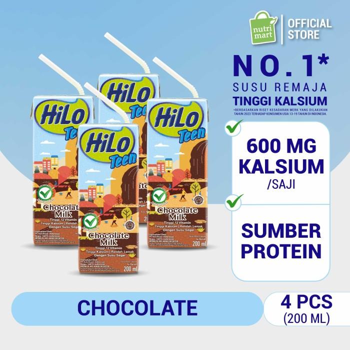 Gambar Hilo Teen Chocolate 200Ml (4 Pcs) - Ready To Drink Berkualitas dari lariezzpol undefined Tokopedia
