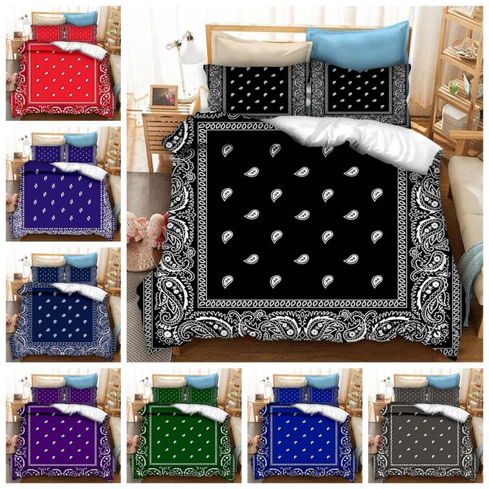 Gambar phechion Bandana 3D Print Bedding Set Duvet Covers Pillowcases One dari kamko store undefined Tokopedia