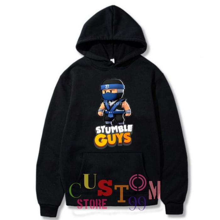 Gambar JAKET HOODIE STUMBLE GUYS ANAK GAME TERBARU BAHAN PREMIUM - Hitam, M dari yourlifeshop undefined Tokopedia