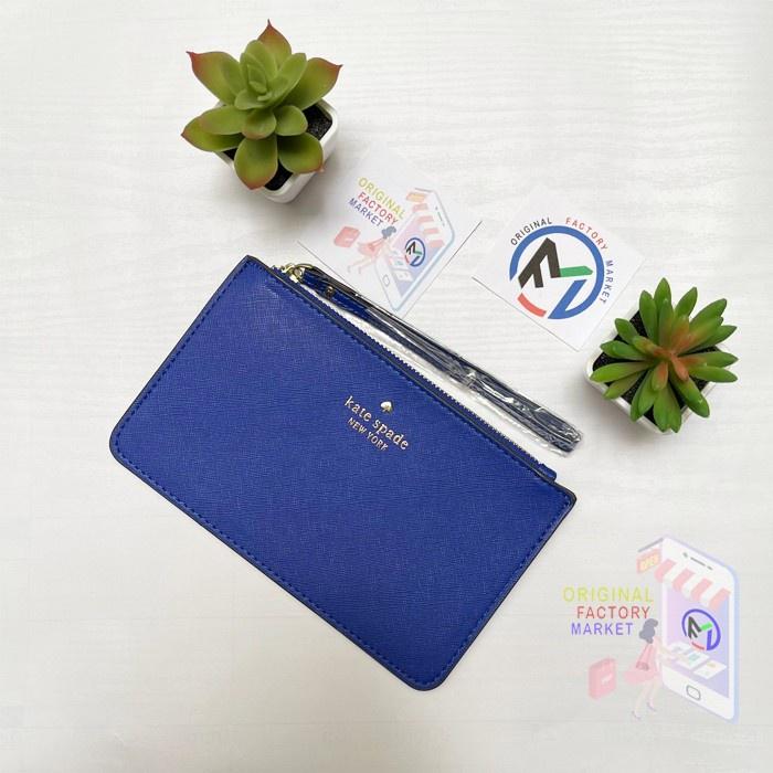 Gambar Dompet KS Kātè Spàďè Slim Bee Wrislet Pouch Classic ORIGINAL - Biru dari Original Factory Mall undefined Tokopedia