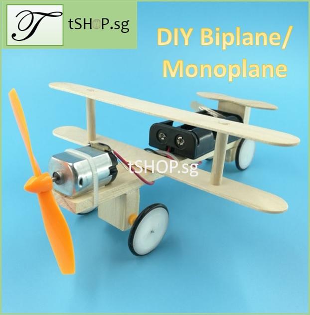 Gambar [] STEM Educational DIY Electric Biplane Monoplane For Kids Science Engineering Robotics Experiment Building Assembly Toy For Children Educational dari TOKO WIWIN DASIAN41 undefined Tokopedia